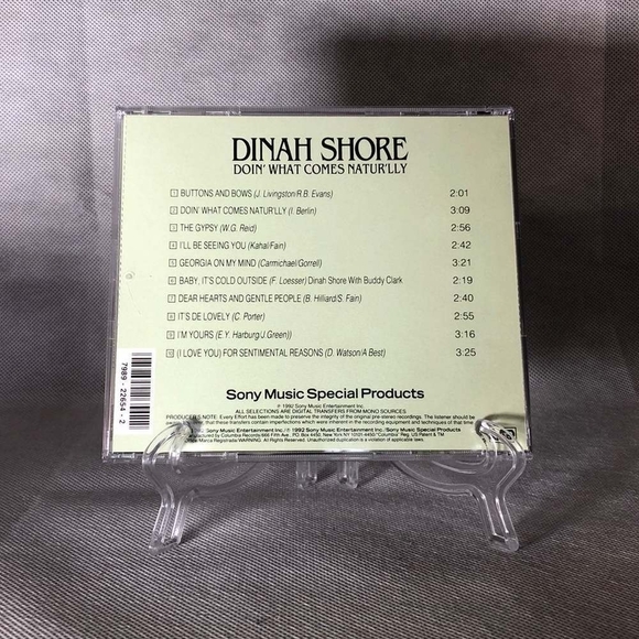 Rare! CD Dinah Shore – Doin' What Comes Natur'lly - Picture 2 of 2